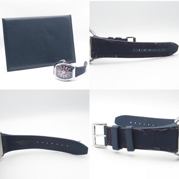 Franck Muller Vanguard Yachting Watch Stainless Steel Rubber Strap Men's Blue... - Picture 10 of 11